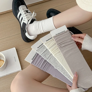 Women Slouch Socks Bamboo Viscose Ribbed Knit Loose Breathable Mid Calf Socks Japanese Style Maternity Solid Color