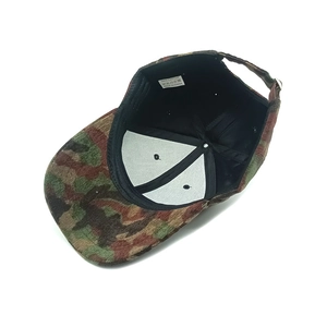 Corduroy camouflage baseball cap with 100% cotton inner lining and structured front panel