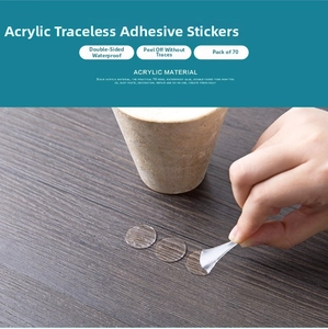 Detailed view of 70pcs double-sided waterproof acrylic adhesive dots for balloon sealing