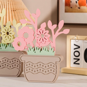 Stampo in silicone per fioriera fai-da-te in gesso decorativo dai colori pastello