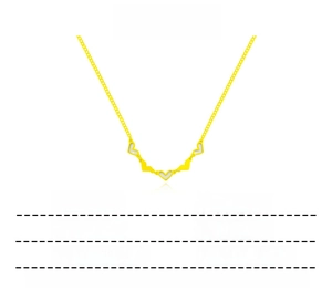 Detailed view of titanium steel heart pendant showing exact dimensions and necklace length