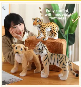 Detail of plush stuffed animal toys showing full padding and high-quality soft texture