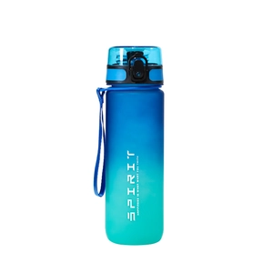 1L gradient 32oz sports water bottle with leak-proof lid and motivating time markers