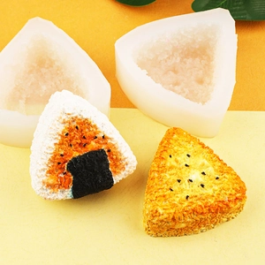 Molde de silicona para bolas de arroz onigiri con textura realista para chocolate o mousse