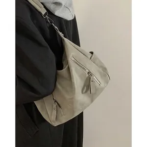 Maillard vintage sage green tote bag with wide shoulder strap in matte distressed leather