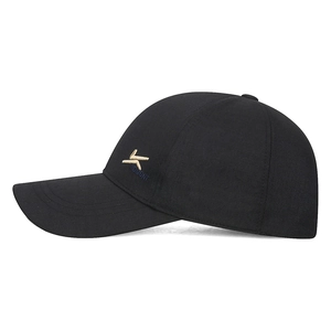 Classic black baseball cap with premium embroidery and curved brim for outdoor casual wear