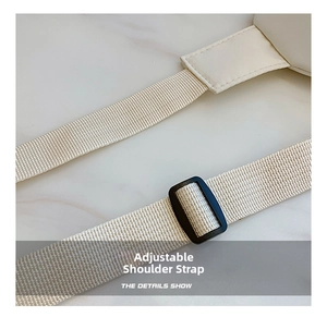 Detail show of adjustable nylon shoulder strap with durable buckle for children chest bag