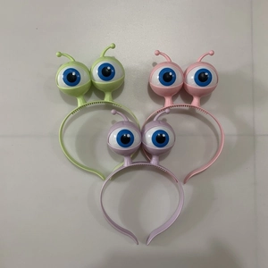 LED flashing alien eyeball headbands in green, pink, and purple for Halloween party