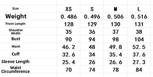 Detailed size chart for elegant square neck maxi dress with dimensions and garment weight