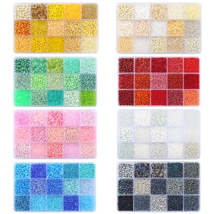 Glass Seed Beads And Bugle Beads Multi Color Box Accessory For Handmade DIY Jewelry Making Bracelet Necklace Crafts