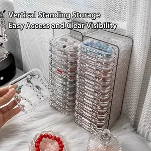 Organizador de joyas de película PE transparente para pulseras con soporte protector