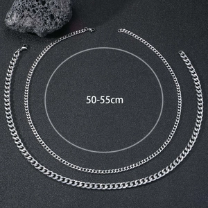 Double Layer Stainless Steel Twist Chain Necklace Minimalist Hip Hop Fashion Jewelry For Men Women