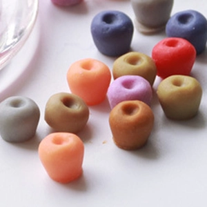 Colorful apple shaped silicone mold for DIY berry chocolate cake baking and resin crafts