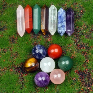 Pierres De Cristal Naturelles Améthyste Quartz Rose Énergie De Guérison Baguettes Sphères Méditation Décoration Maison Cadeau