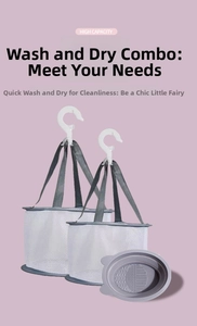 Hanging mesh drying baskets for makeup brushes with a grey silicone cleaning pad