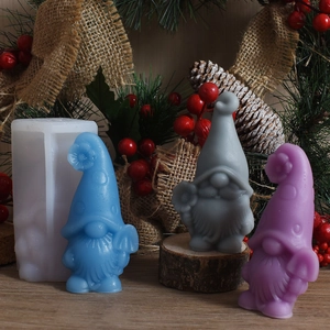 Moule en silicone DIY pour bougies parfumées de nain Gandalf et ornements en plâtre