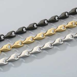 Edelstahl Halskette Und Armband Mit Gedrehter Gliederkette Hip Hop Lässiger Modeschmuck Für Damen Und Herren