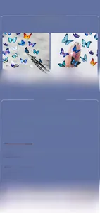 Macro detail of ultra-thin butterfly nail stickers with colorful floral patterns