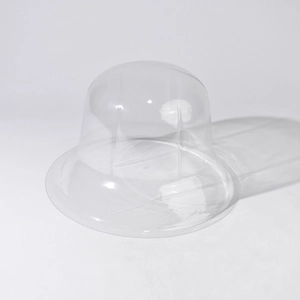 Clear PVC plastic hat support insert for keeping fedora or wool hat shape