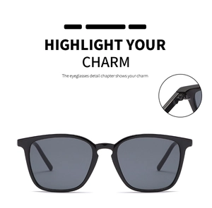 Close-up of the durable metal hinge detail on these vintage square black sunglasses