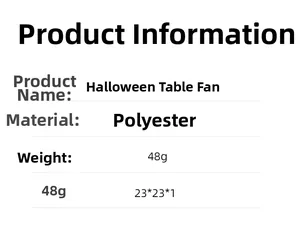 Halloween ghost windsock product specifications and material details table