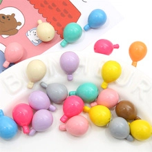 Mix of colorful balloon shaped acrylic charms for DIY jewelry and bag accessories