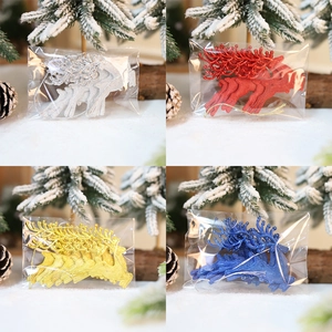 Christmas Reindeer Hanging Decorations Sparkling Glitter Elk Pendants For Xmas Tree Party Home Festive Decor