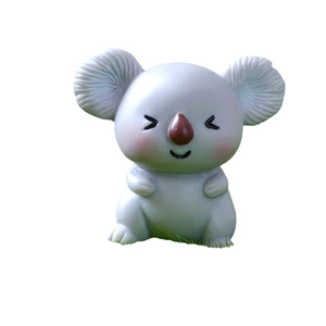 Niedliche Koala-Figur aus Harz für DIY-Miniaturlandschaften und Puppenhaus-Deko