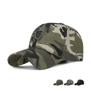 Cotton Baseball Cap Wolf Shield Embroidered Adjustable Outdoor Tactical Sports Sunshade Hat
