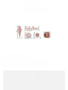 Detailed size specifications for Schulkind paper confetti showing ice cream and star dimensions