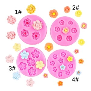 Flower Silicone Mold Cherry Blossom Plum Shape DIY Fondant Resin Chocolate Cake Decorating Craft Baking Tool