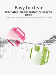 Detail of adjustable milk carton holder made of PP material with easy clean surface