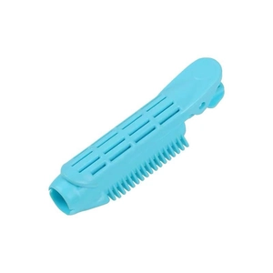 Pince à racines bleue avec dents de peigne pour volume et frange aérienne