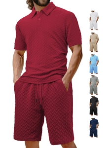 Macro shot of men's summer waffle knit texture fabric for drawstring casual beach shorts