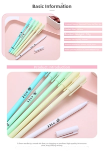 Macro view of 0.5mm needle tip and Morandi colored pen body for smooth writing