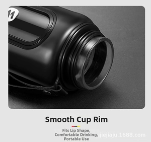 Detail of round cup mouth with fine thread structure and transparent sealing ring