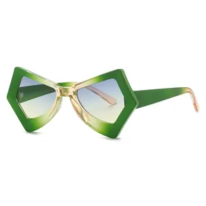 Butterfly Geometric Sunglasses For Women PC Frame AC Lens UV380 Protection Street Style Fashion Party Eyewear