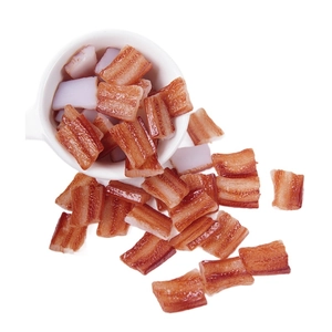 Miniatura realistica di fette di pancetta di maiale per artigianato DIY e casa delle bambole