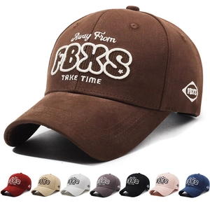 Retro Cotton Blend Baseball Cap Letter Embroidery Away From FBXS Take Time Vintage Curved Brim Adjustable Sun Hat Unisex