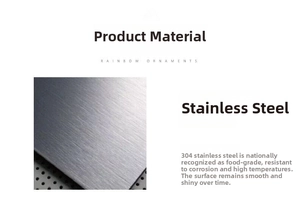 Détail du matériau en acier inoxydable 304 montrant la texture brossée et durable