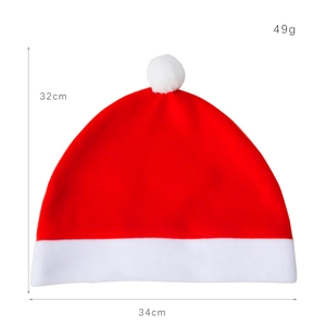 Housse de chaise bonnet de Noël en peluche avec dimensions 32x34cm et détails du poids