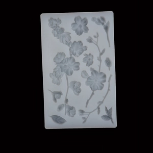 Siliconen bloemenvorm voor fondant taartdecoratie en DIY kersentuin chocolade mal
