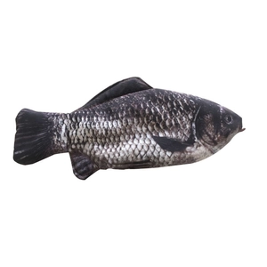 Realistic silver fish shaped pencil case with high definition 3D scales texture