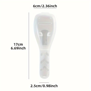 Portable waterproof razor storage case dimensions 17cm height with clear sizing guide
