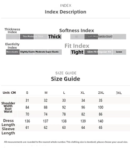 Size guide table for floral court style maxi dress showing S to 2XL measurements