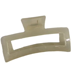 13cm minimalist jelly cream rectangular hair claw clip for thick hair and stylish updos