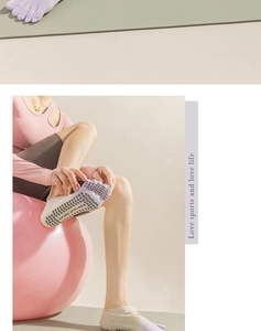 Detailed view of tie-dye yoga five-toe socks with non-slip silicone grip and breathable fabric