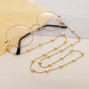 Stainless Steel Star Eyeglass Chain Fashion Minimalist Mask Chain For Women Non Slip Glasses Strap Holder Neck Cord