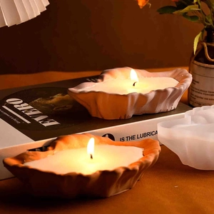 Siliconen mal in de vorm van een schelp voor DIY kaarsen en opbergschaal met producten