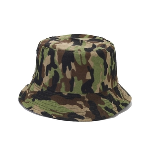 Outdoor camouflage bucket hat made of durable canvas for hiking and fishing sports